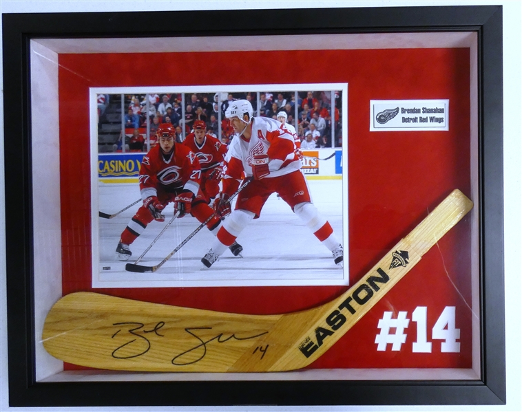 Brendan Shanahan Autographed Stick Blade Display (Pick up Only)