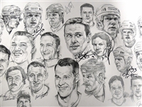 Detroit Legends Autographed Lithograph (13 autos) (Pick up Ony)