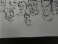 Detroit Legends Autographed Lithograph (13 autos) (Pick up Ony)