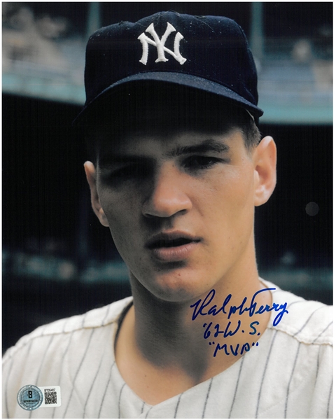 Ralph Terry Autographed 8x10