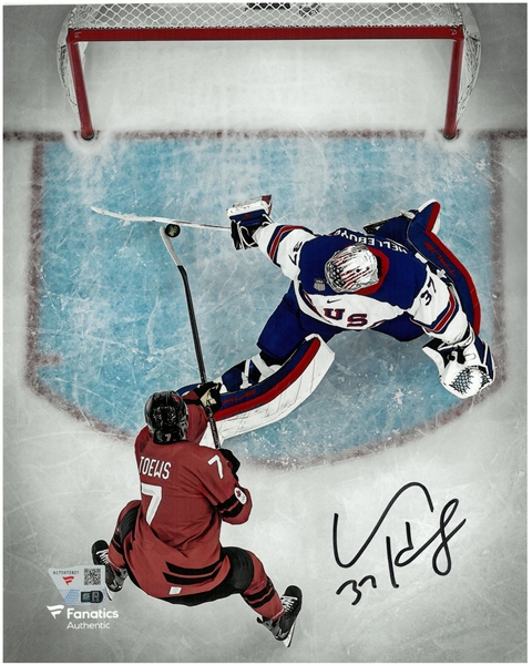 Connor Hellebuyck Autographed 8x10