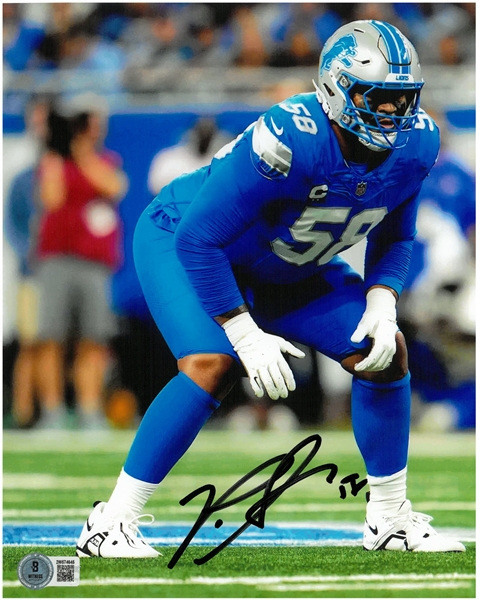Penei Sewell Autographed 8x10