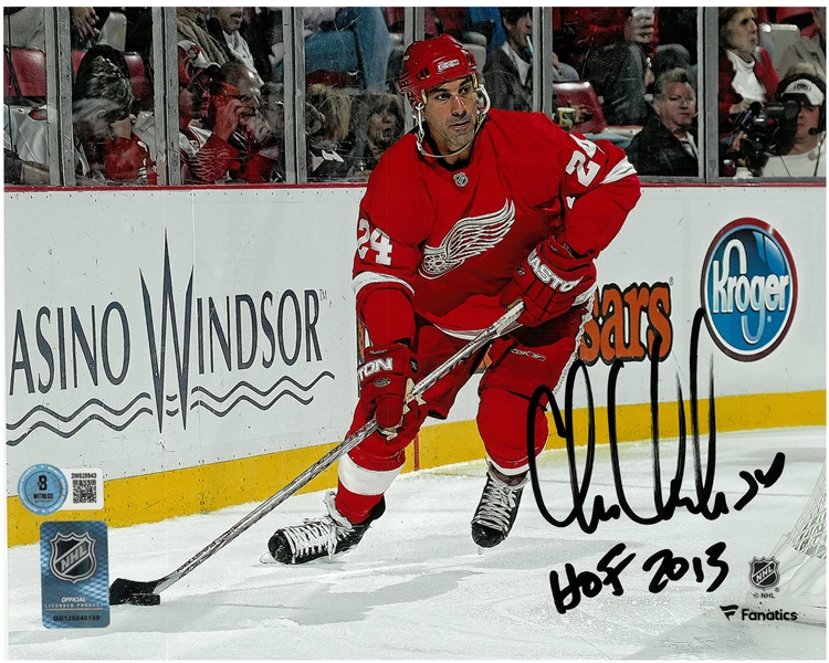 Chris Chelios Autographed 8x10 w/ HOF