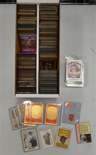 Ernie Banks Card Lot