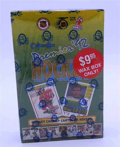 1992 O-Pee-Chee Premier Hockey Wax Box