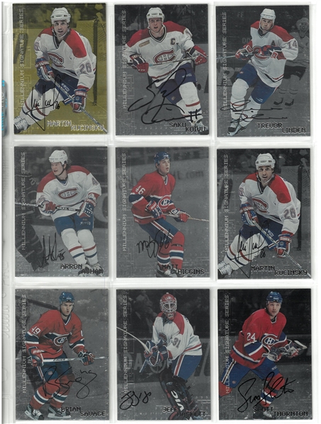 Montreal Canadiens Be a Player Autographed Lot