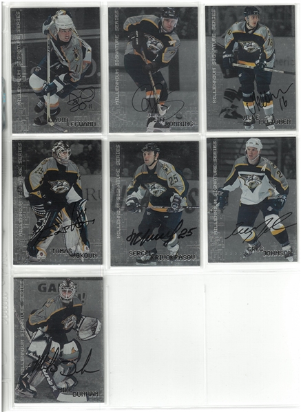 Nashville Predators Be a Player Autographed Lot