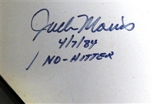 Detroit Tigers No Hitter Pitchers Autographed Home Plate