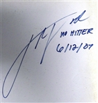 Detroit Tigers No Hitter Pitchers Autographed Home Plate