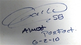 Detroit Tigers No Hitter Pitchers Autographed Home Plate