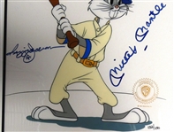 Mickey Mantle & Reggie Jackson Autographed Bugs Bunny Sericel