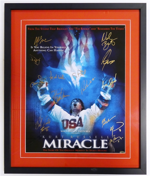Miracle on Ice Autographed Framed 16x20 (14 signatures)