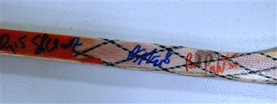 Greg Johnson Game Used Team Signed Stick