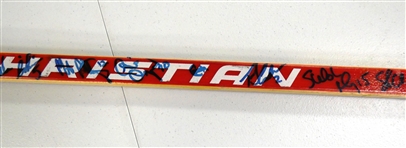 Greg Johnson Game Used Team Signed Stick