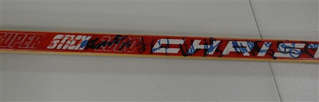 Greg Johnson Game Used Team Signed Stick