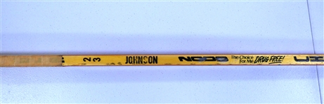 Greg Johnson Game Used Team Signed Stick