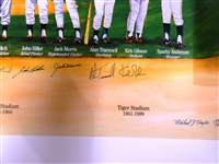 Detroit Tigers All Time Team Autographed Lithograph
