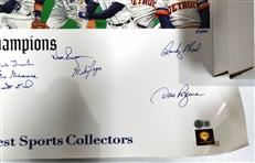 1984 Detroit Tigers Poster Signed by 11
