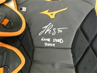 Jake Rogers Game Worn Autographed 2024 Catchers Gear