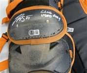 Jake Rogers Game Worn Autographed 2024 Catchers Gear