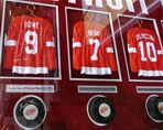Detroit Red Wings Retired Numbers Autographed Framed Display (Pick Up Only)