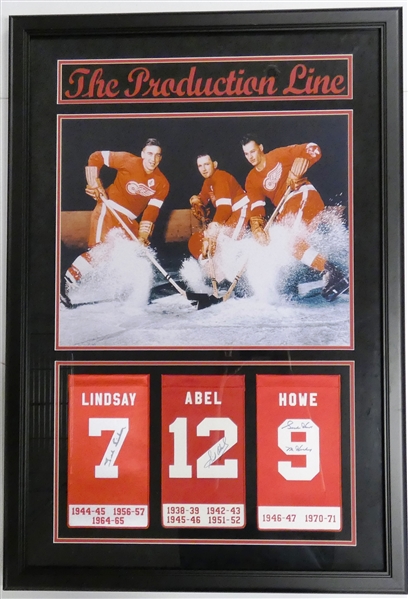 Production Line Autographed Framed Display (Pick Up Only)