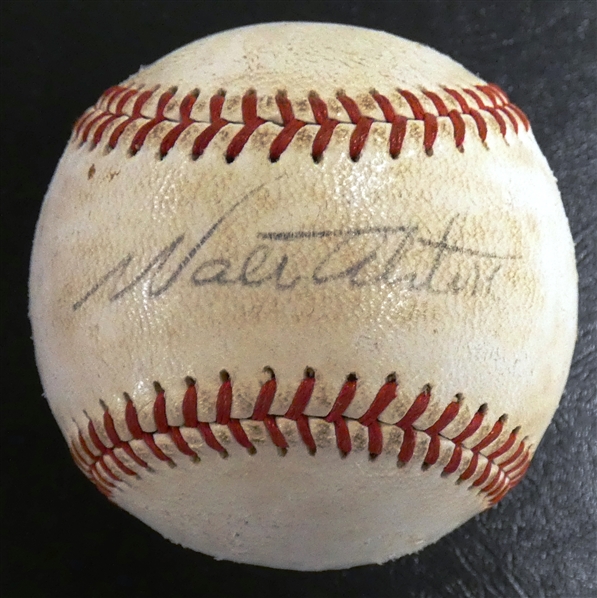 Walt Alston Autographed Baseball