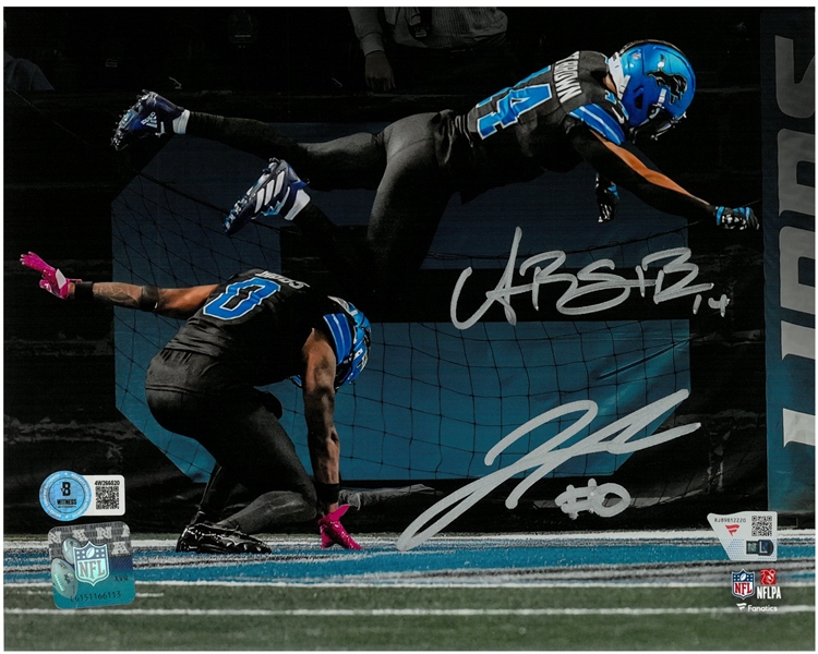 Amon-Ra St. Brown & Jahmyr Gibbs Autographed 8x10