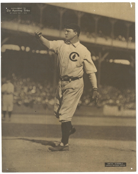 Orval Overall 1910 Sporting News M101-2 Supplement