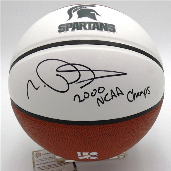 Morris Peterson Autographed Basketball