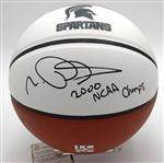 Morris Peterson Autographed Basketball