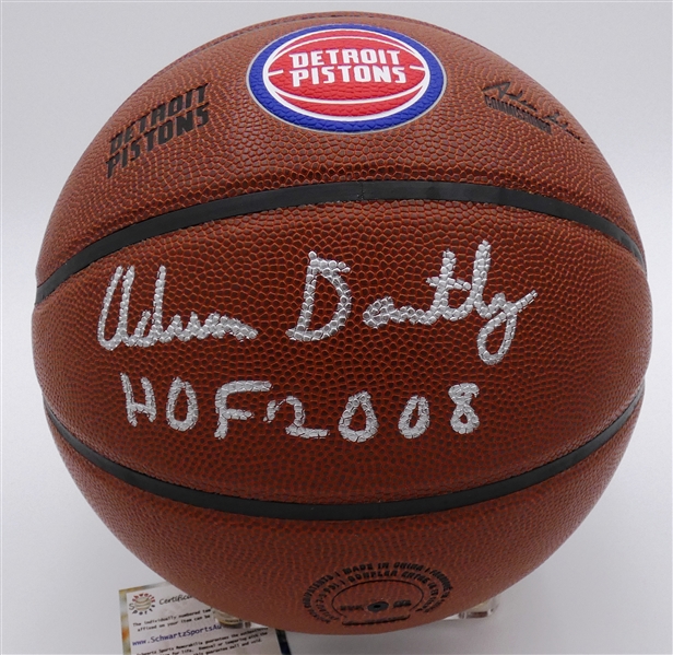 Adrian Dantley Autographed Basketball