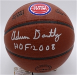 Adrian Dantley Autographed Basketball
