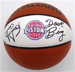 Detroit Pistons Multi Signed Basketball