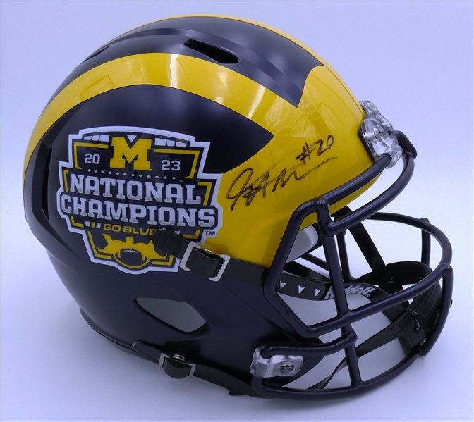Kalel Mullings Autographed Natl Champs Full Size Replica Helmet
