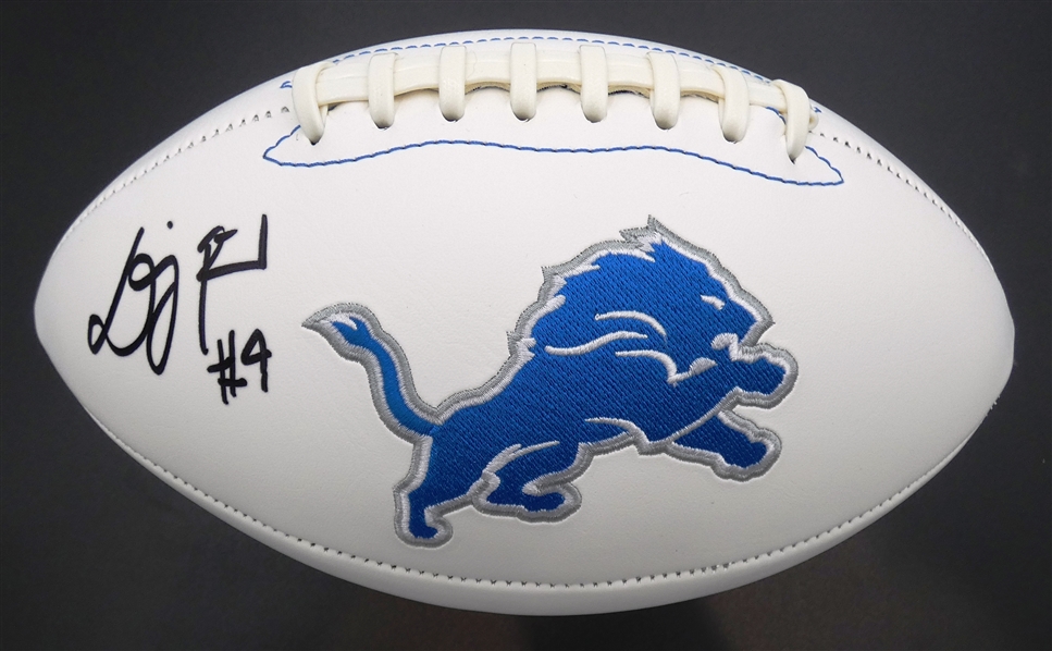 D.J. Reed Autographed Detroit Lions Football