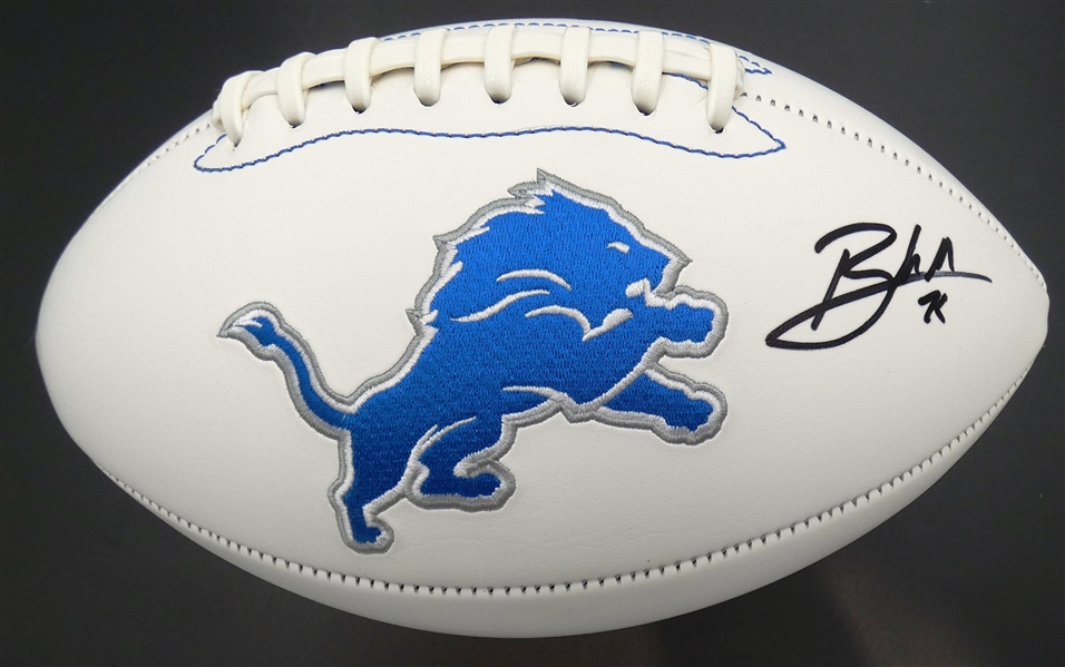 Blake Miller Autographed Detroit Lions Football