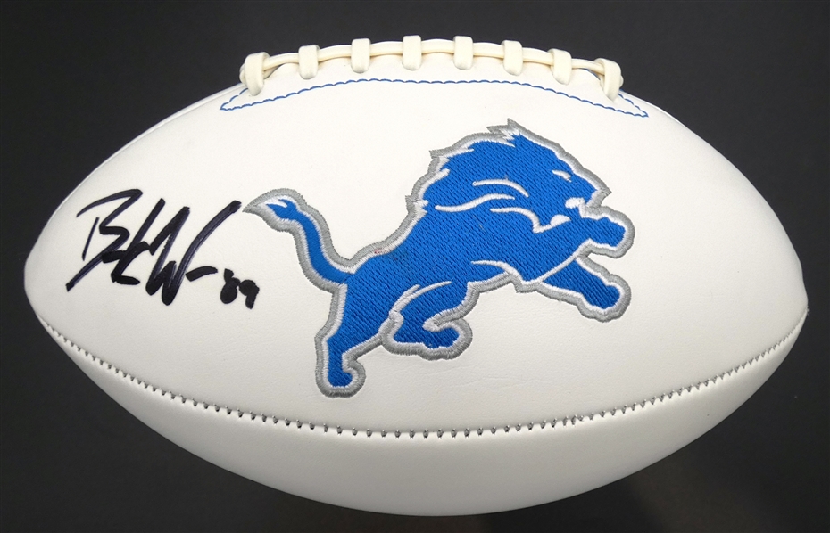 Brock Wright Autographed Detroit Lions Football