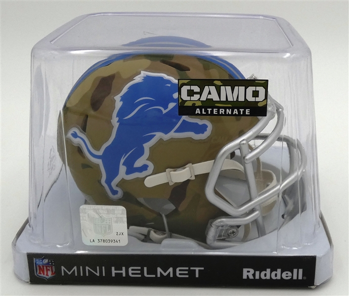 Detroit Lions Camo Mini Helmet