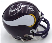 Chuck Foreman Autographed Vikings Mini Helmet