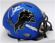 David Montgomery Autographed Detroit Lions Mini Helmet