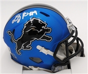 D.J. Reed Autographed Detroit Lions Mini Helmet