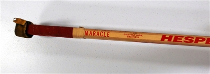 Norm Maracle Game Used Autographed Stick