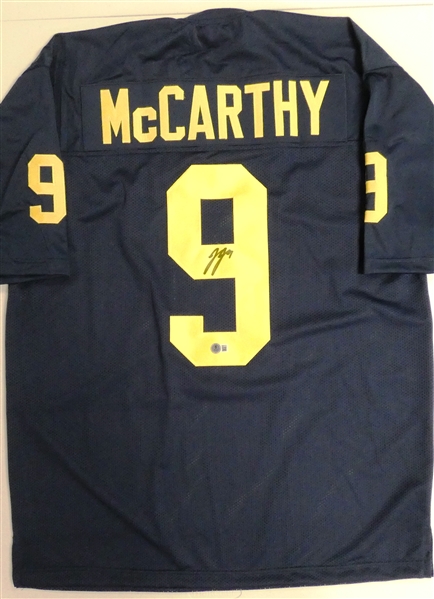 J.J. McCarthy Autographed Custom Jersey