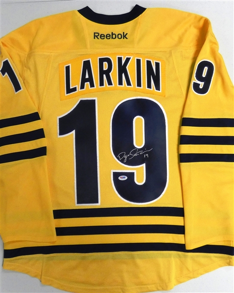 Dylan Larkin Autographed Michigan Jersey