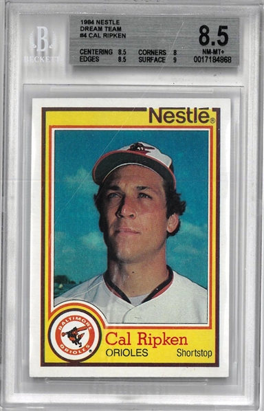 Cal Ripken, Jr. BGS 8.5 1984 Nestle