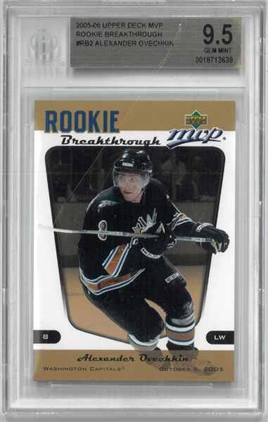 Alexander Ovechkin BGS 9.5 2005-06 Upper Deck MVP