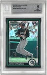 Mike Stanton BGS 9 2010 Bowman Chrome Refractor