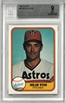 Nolan Ryan BGS 9 1981 Fleer