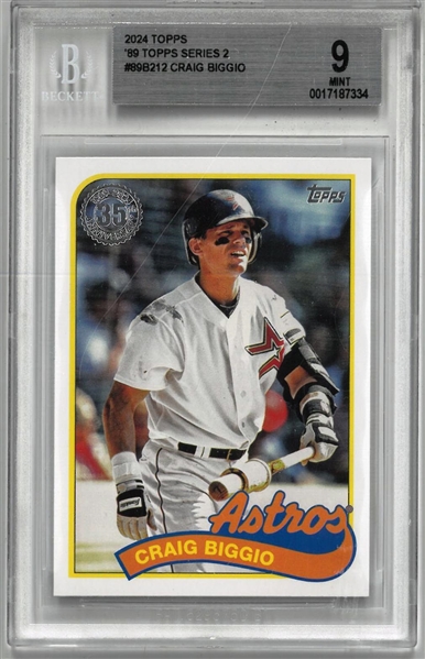 Craig Biggio BGS 9 2024 Topps 89